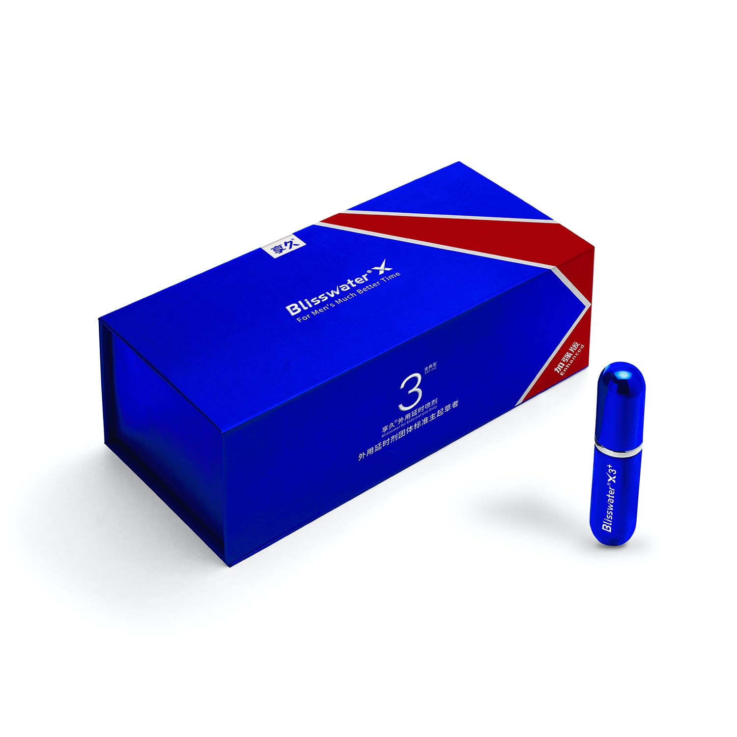 Blisswater 3 Plus Delay Spray for Men‘s Much Better Time,Only for External,6ML